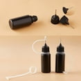 thumbnail image 6 of PE Black Tip Applicator Bottles 10ml Precision Needle Tip Applicator Bottles Glue Bottle Squeeze Bottle for UV Resin Glue Artwork Black 2.1x7.5cm Capacity: 10ml(0.34fl. oz), 6 of 7