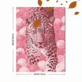 thumbnail image 3 of UXIEQU Leopard in Pink Balls Canvas Wall Art 15.75x11.81 Inches, 3 of 8