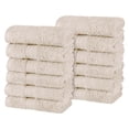 thumbnail image 2 of BNM Cotton Luxury Face Towel Washcloth, Set of 12, Ivory, 2 of 8