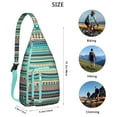 thumbnail image 4 of Rustic Earthy Sling Backpack – Hiking Shoulder Bag, Multi-Pocket Storage, Artistic Patterns, Unisex Design, 4 of 4