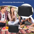 thumbnail image 2 of Lunchbag Reusable Insulated Lunch Tote, Leakproof, Waterproof Cooler Black, 2 of 5
