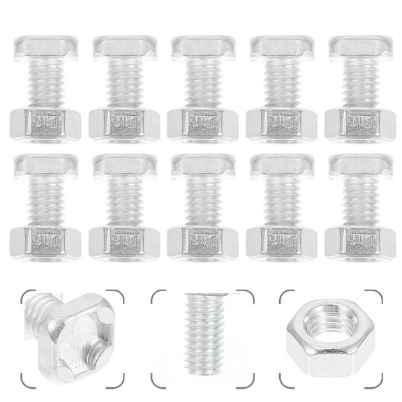 CTIRCHIU 100Sets Aluminum Clamping Knobs and Nuts for Greenhouse Repair