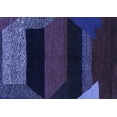 thumbnail image 1 of Ahgly Company Indoor Rectangle Abstract Blue Modern Area Rugs, 2' x 4', 1 of 4