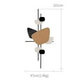 thumbnail image 2 of Metal Wall Art Decor for Living Room irregular Geometric Metal Wall Sculpture Large 3D Wall Hanging for Bedroom Dining Room Home Office, 2 of 7