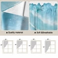 thumbnail image 5 of Blue Beige Waves Swag Curtains for Kitchen/Bedroom/Living Room, Summer Beach Coastal Nautical Ocean Scalloped Curtains 63 Inch Long, Window Swag Topper Curtains Valances 2 Panels Set 36"x63", 5 of 8