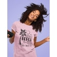 thumbnail image 2 of The Beach Is Calling Quote.  Women T-Shirt, Female Small, 2 of 4
