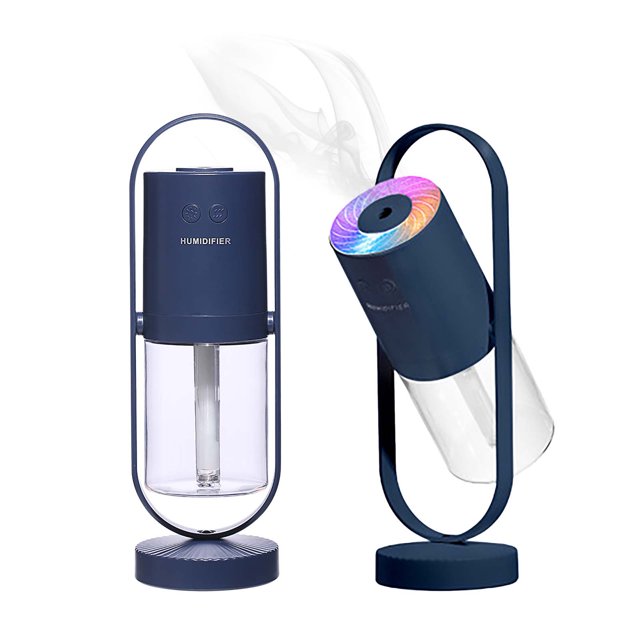 SMihono Mini Humidificateurs pour Chambre Humidificateur de Bureau Mini Humidificateur Diffuseur d'Arôme Angle 360° Réglable en Liquidation