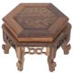 thumbnail image 2 of Taburete de madera Soporte para plantas Estante de exhibición de macetas de estilo chino Base para tetera, 2 of 4
