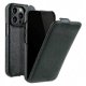 thumbnail image 1 of MELKCO Compatible For iPhone 14 Pro Litchi Texture Phone Case Genuine Cow Leather+PC Vertical Flip Cover, 1 of 5