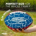 thumbnail image 2 of Wave Runner Grip It Waterproof Junior Size Football, 9.25-Inch, Durable Double-Laced, Ideal for Beach, Pool, and Outdoor Games Blue, 2 of 9