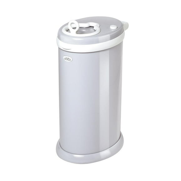 Bote para pañales y toallitas Ubbi Anti-olor color gris