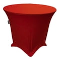 thumbnail image 1 of LA Linen Nappe Ronde en Spandex, 36 Pouces Ronde 30 Pouces de Hauteur, Rouge, 1 of 1