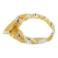 thumbnail image 5 of Unique Bargains 1 Pc Fashion Lily Pattern Cross Elastic Hairband for Women Yellow, 5 of 6