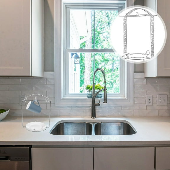 HONMEET Coffee Cup Holder Simple Design Iron 1Pcs 8.7X7.1X5.5in