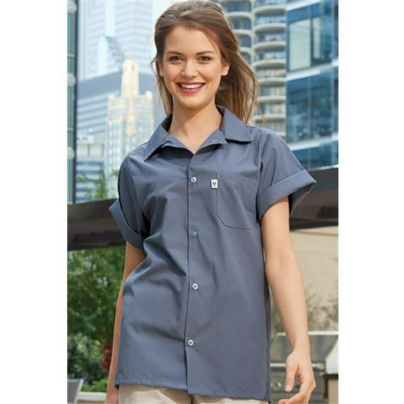 Vtex 0920-5310 5 Button Classic Utility Shirt, Eggplant, 6X Large