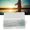 thumbnail image 4 of Cebos de pesca de acero inoxidable, 10 piezas de calamar de doble capa, anzuelos luminosos para calamar, anzuelos para cebos de calamar, diseño elevado, 4 of 8