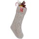thumbnail image 1 of Medias navideñas personalizadas con iniciales, 45 cm, grandes, bordadas, con monograma, de punto cable, para la familia, regalos para fiestas navideñas y decoración para chimenea., 1 of 7