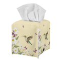 thumbnail image 7 of ZUXONGSY Hummingbird Square Tissue Box Cover Daisy PU Leather Tissue Box Holder Portable Facial Paper Organizer Aesthetic Paper Towel Box Cover for Women Gifts for Women Friends, 7 of 7