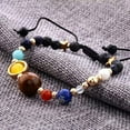 thumbnail image 6 of Universe Solar System Galaxy Eight Planets Stone Beads Braided Bracelet Gift, 6 of 9