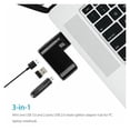 thumbnail image 4 of 180° Rotatable 3-Port USB Hub, High Speed Data Transfer USB Splitter Expander Adapter for Laptop PC, 4 of 6