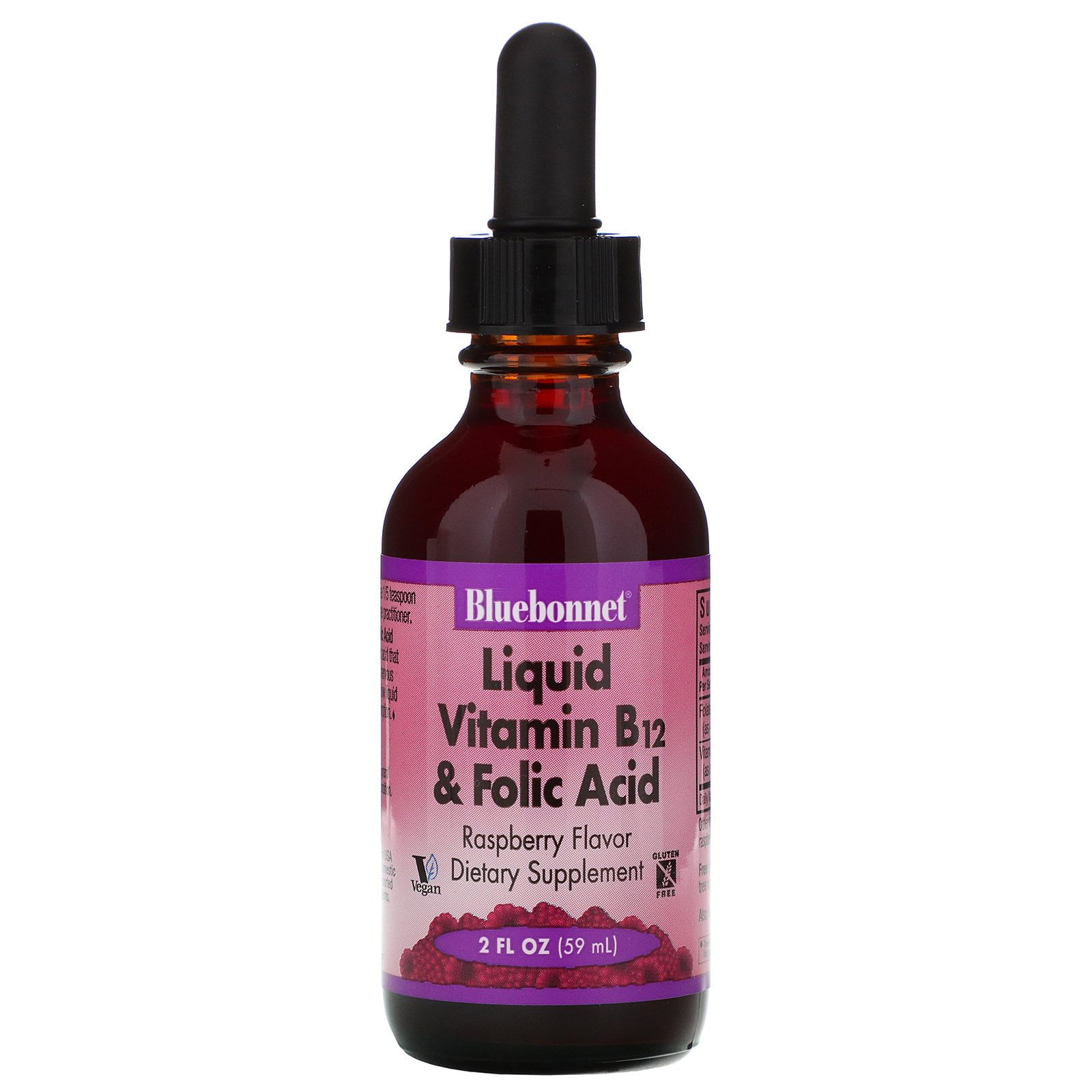Nutrition Liquid Vitamin B12 & Folic Acid Natural
