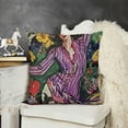 thumbnail image 2 of YINGXI Art Pillow Covers Painting Sorrow of The King Decorative Cushion Covers for Sofa Couch 18x18in, 2 of 5