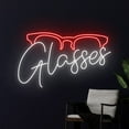 thumbnail image 3 of Handmadetneonsign Glasses Neon Sign, Eyewear Neon Light, Eyeglasses Led Sign, Glasses Fashion Light, 3 of 5