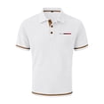 thumbnail image 2 of Breeze Capri Polo Shirt for Men Ultra Breathable Mesh Ice Silk Short Sleeve Comfortable Casual Golf Shirts for Summer, 2 of 7