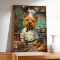 thumbnail image 4 of Hudo Norwich Terrier Dog Chef Poster, Dog Chef Wall Art Decor for Kitchen Wall Home Office and Farmhouse Cottage Decorations, 4 of 5