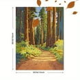 thumbnail image 3 of Redwood Forest Path Canvas Wall Art，Perfect for Living Room， Bedroom， Office， Hallway， and Bathroom Decor, 3 of 8