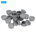 thumbnail image 3 of Tapón de agujero de plástico Uxcell, tipo empotrado, tapones redondos para agujeros, tapa de bloqueo en el tubo, gris oscuro 1", 3 of 7