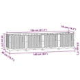 thumbnail image 2 of vidaXL 63" x 15.7" x 15" Black Polypropylene Planter Boxes, 2 of 7