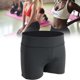thumbnail image 3 of Pantalones cortos deportivos para mujer Pantalones cortos elásticos transpirables para entrenamiento físico Ejercicio Yoga (Negro XL), 3 of 7