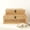 Rattan-14.1"x8.2"x5.1", variant on Rattan And Cane Stacking Boxes With Glass Top Lid - Set Of 2 For Boho Rustic Farmhouse Decor