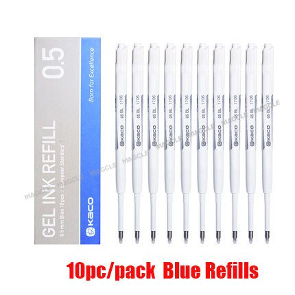 Xiaomi-bolígrafos de Metal Mi pen, originales, PREMEC, suave, Suiza, recarga de 0,5mm, Japón, negro, azul, tinta para firmar