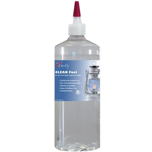 Aceite para lámpara Firefly CLEAN, 32 oz, sin humo y prácticamente inodoro