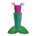 thumbnail image 2 of Vestido de princesa Ariel de La Sirenita de Disney para niñas, disfraz de Cosplay de tul de manga corta, ropa de fiesta de cumpleaños y Carnaval para niños, 2 of 4