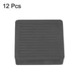 thumbnail image 3 of Almohadillas para muebles, 12 piezas 2'' x 2'' - Protectores de piso de patas de silla de goma cuadradas, taza de rueda antideslizante (negro), 3 of 5