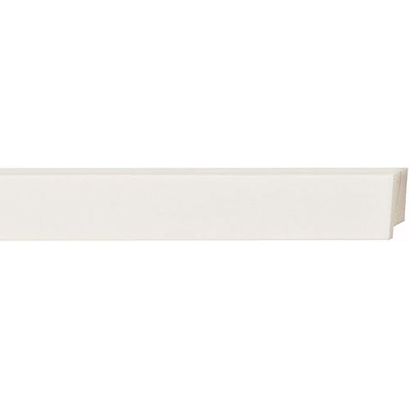 Picture Frame Moulding (Wood) 100Ft Bundle - Contemporary White Finish - 2" Width - 1/2" Rabbet