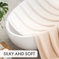 thumbnail image 4 of Cortina de ducha Amazer Bath, tela caqui, 180 x 180 cm, con ganchos, 4 of 9