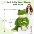 thumbnail image 4 of MorisMos Large Frog Stuffed Animals Plush, 39'' Giant Stuffed Frog with Baby Plush Toy, 4 of 7