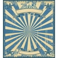thumbnail image 3 of Vintage Blue Twin Size Duvet Cover Set, Carnival Show Themed Rustic Retro Circus Tent Figure with Starry Frame, Decorative 2 Piece Bedding Set with 1 Pillow Sham, Blue and Beige, by Ambesonne, 3 of 3