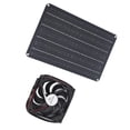 thumbnail image 1 of 15W Solar Panel Fan Efficient Ventilation for RVs, Greenhouses Lightweight Portable, 12V DC Power Versatile Design Easy Operation, Suitable for Pets Home, 1 of 7