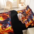 thumbnail image 4 of Erosebridal Football Gamer Twin Bedding Sets 7-Piece for Kids Boys,Teens Sport Theme Flame Bedding Comforter Set,Black Reversible,Ultra Soft Home Decor, 4 of 6