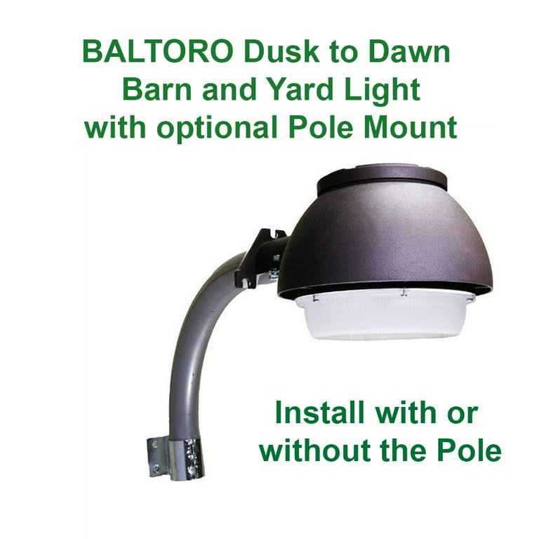 Baltoro Dusk-to-Dawn Outdoor Barn Light LED with Photocell, 5000K Daylight Bright Ideal for Yard Light, Barn Security Light, Flood Light 40w (400W Equiv.), Large Area Light, ETL-Listed Wet Location Baltoro Dusk-to-Dawn Outdoor Barn Light LED with Photocell, 5000K Daylight Bright Ideal for Yard Light, Barn Security Light, Flood Light 40w (400W Equiv.), Large Area Light, ETL-Listed Wet Location