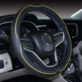 thumbnail image 1 of Mayco Bell Microfiber Leather Car Medium Steering Wheel Cover (14.5''-15'',Black Yellow), 1 of 3