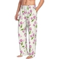 thumbnail image 2 of Xecao Tulips Flowers Men's Straight Lounge Pajama Pants: The Ultimate in Comfortable Sleepwear, 2 of 9