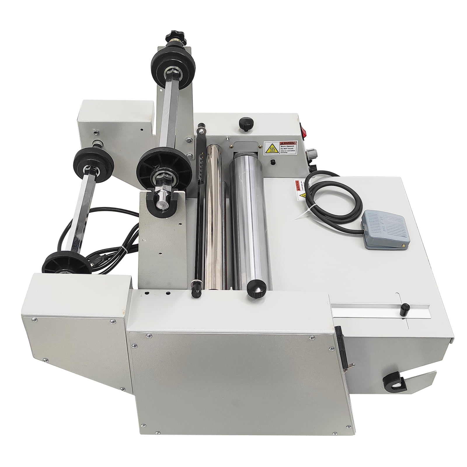 Desktop 14 Inch Steel Roller Electric Thermal Film Hot Roll Lamination Machine with Winding Mechanism