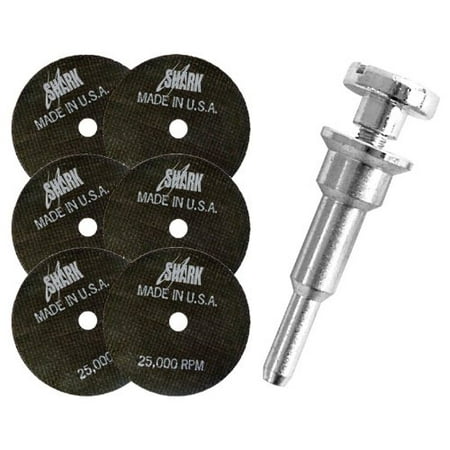 Shark Welding 12730 Shark Cut-Off Wheels Plus Mandrel with 3/8-Inch ...