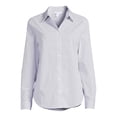 thumbnail image 3 of Time and Tru Women's Button Front Shirt, 3 of 5